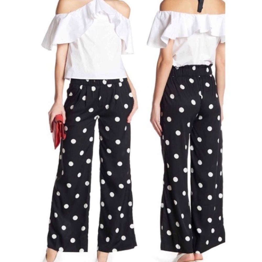 Walter Baker Polka Dot Silky Pants